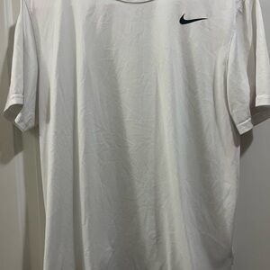 Nike White Short Sleeve Tees for Active Wear